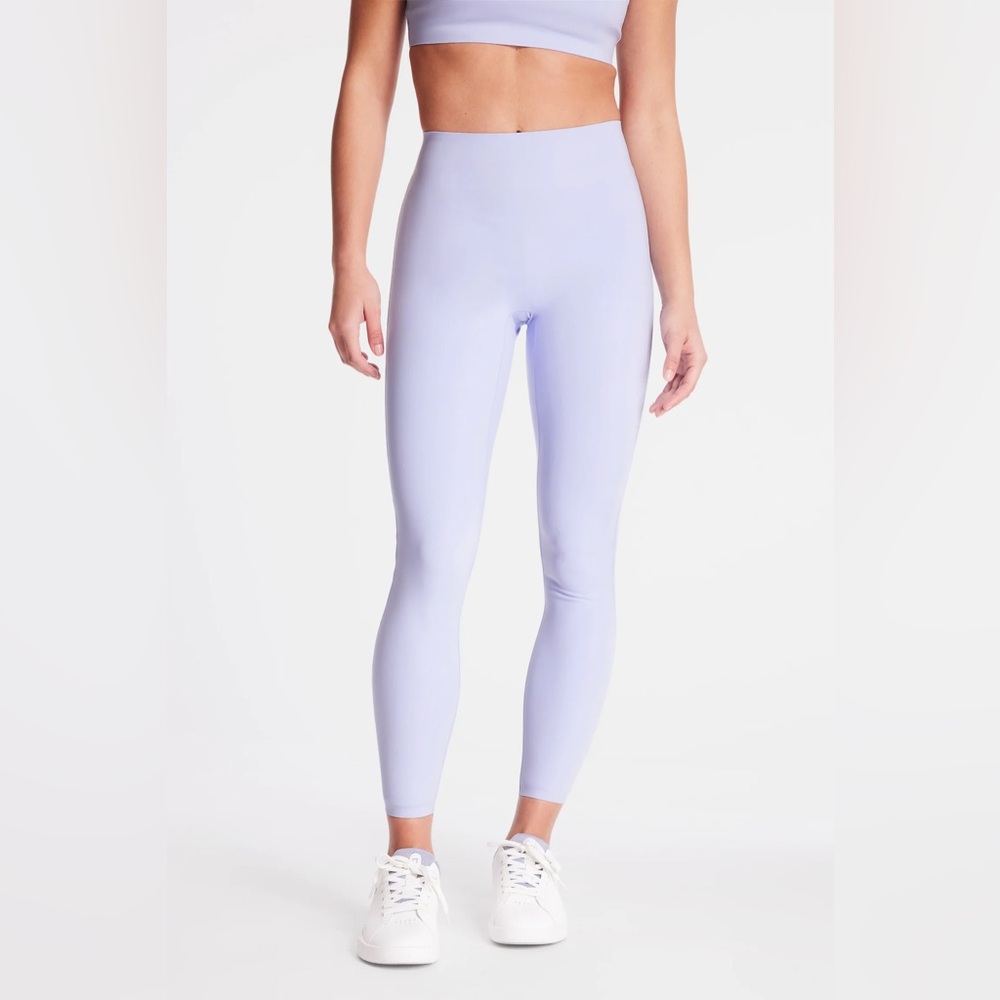 NWT $130 Le Ore Bella Bonded Leggings Bandier Lavender Purple High Waist Full